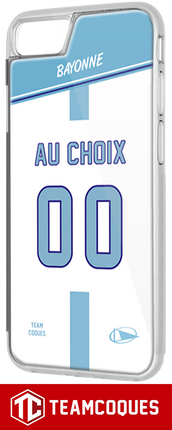 Coque rugby BAYONNE AVIRON BAYONNAIS - flocage 100% personnalisable - iPhone smartphone