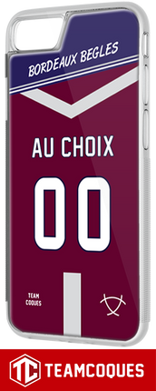 Coque rugby BORDEAUX BEGLES - flocage 100% personnalisable - iPhone smartphone - TEAMCOQUES