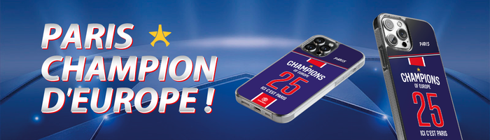 Coque PARIS Champions d'Europe ! TEAMCOQUES