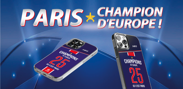 Coque PARIS Champions d'Europe ! TEAMCOQUES