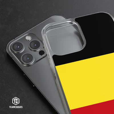 Coque drapeau BELGIQUE 2 personnalisable - TEAMCOQUES