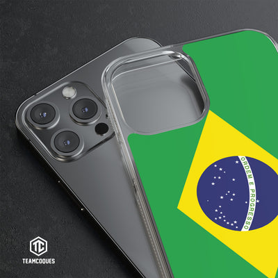 Coque drapeau BRÉSIL personnalisable - TEAMCOQUES
