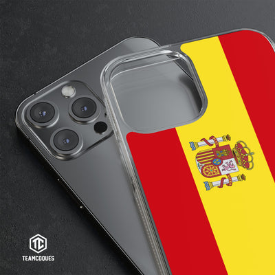Coque drapeau ESPAGNE 1 personnalisable - TEAMCOQUES