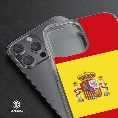 Coque drapeau ESPAGNE 2 personnalisable - TEAMCOQUES