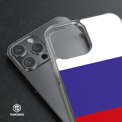 Coque drapeau RUSSIE 2 personnalisable - TEAMCOQUES
