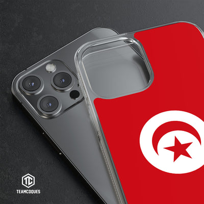 Coque drapeau TUNISIE personnalisable - TEAMCOQUES