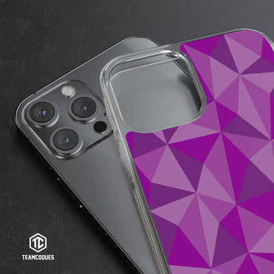 Coque design FACETTES VIOLET - TEAMCOQUES