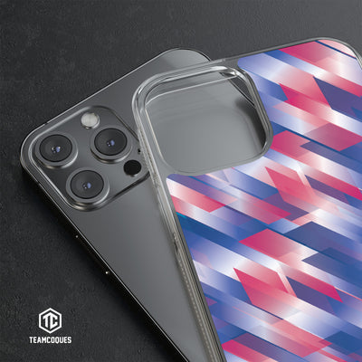 Coque design GRAPHIQUE 01 TRICOLORE ROSE - TEAMCOQUES