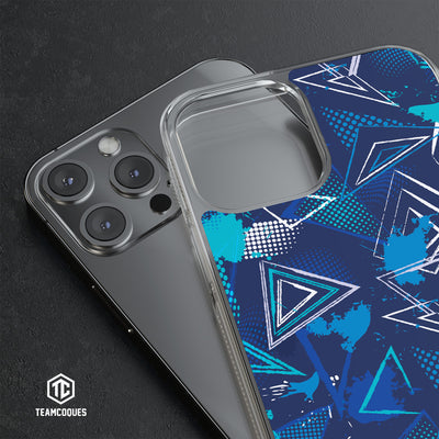 Coque design GRAPHIQUE 05 BLEU MARINE CIEL - TEAMCOQUES