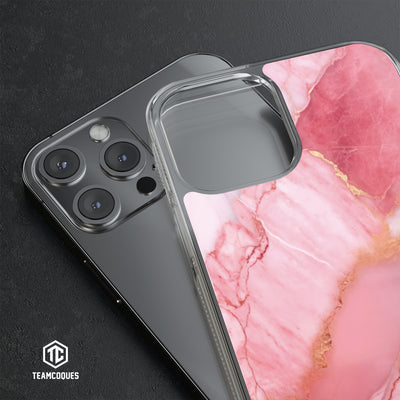 Coque design MARBRE 05 ROSE 1 - TEAMCOQUES