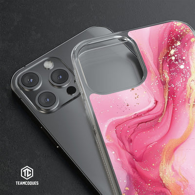 Coque design MARBRE 07 PAILLETTES 1 - TEAMCOQUES