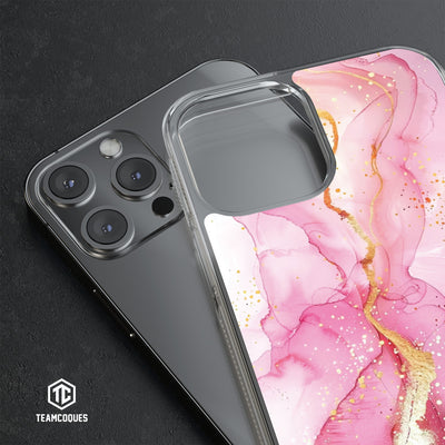 Coque design MARBRE 08 PAILLETTES 2 - TEAMCOQUES