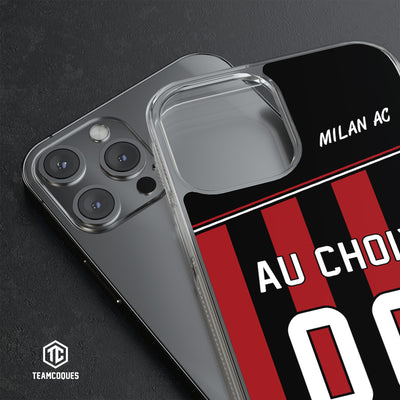 Coque foot MILAN AC personnalisable - TEAMCOQUES