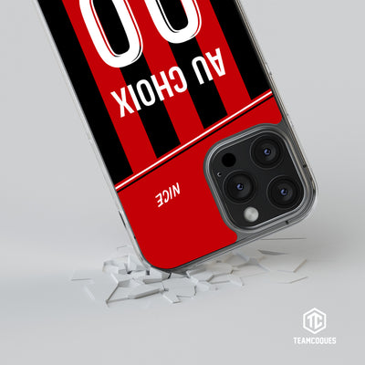 Coque foot NICE OGC personnalisable - TEAMCOQUES