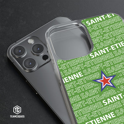 Coque foot SAINT-ETIENNE ASSE texte oblique - TEAMCOQUES