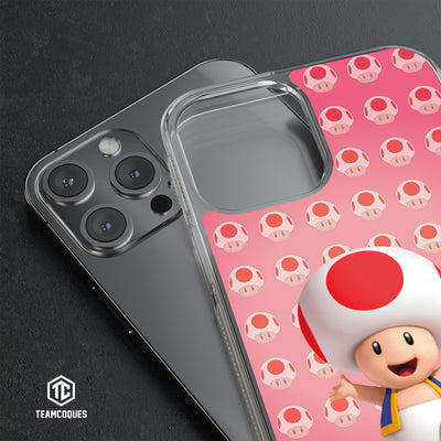 Coque design SUPER MARIO - TOAD - TEAMCOQUES