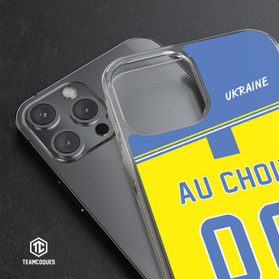Coque foot UKRAINE personnalisable - TEAMCOQUES