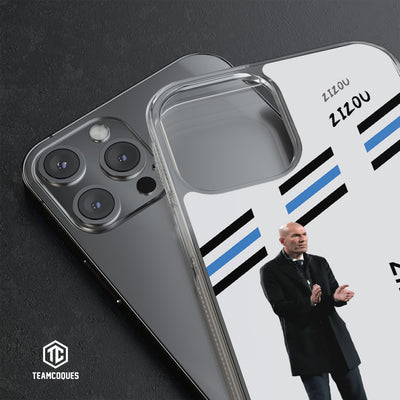 Coque joueur ZINEDINE ZIDANE ZIZOU COACH ENTRAÎNEUR - TEAMCOQUES