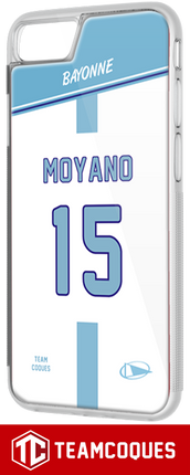 Coque rugby BAYONNE AVIRON BAYONNAIS - flocage 100% personnalisable - iPhone smartphone