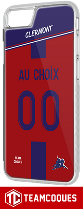 Coque foot CLERMONT - flocage 100% personnalisable - iPhone smartphone - TEAMCOQUES