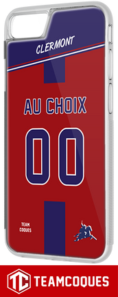 Coque foot CLERMONT - flocage 100% personnalisable - iPhone smartphone - TEAMCOQUES