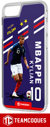 Coque foot KYLIAN MBAPPE EQUIPE DE FRANCE 2018 - flocage 100% personnalisable - iPhone smartphone - TEAMCOQUES