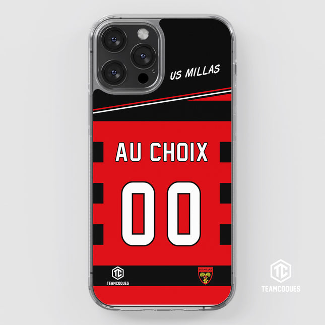 Coque amateur rugby US MILLAS personnalisable - TEAMCOQUES