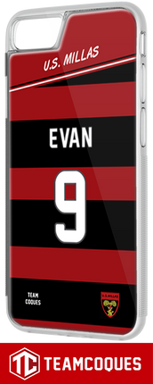 Coque amateur rugby US MILLAS personnalisable - TEAMCOQUES