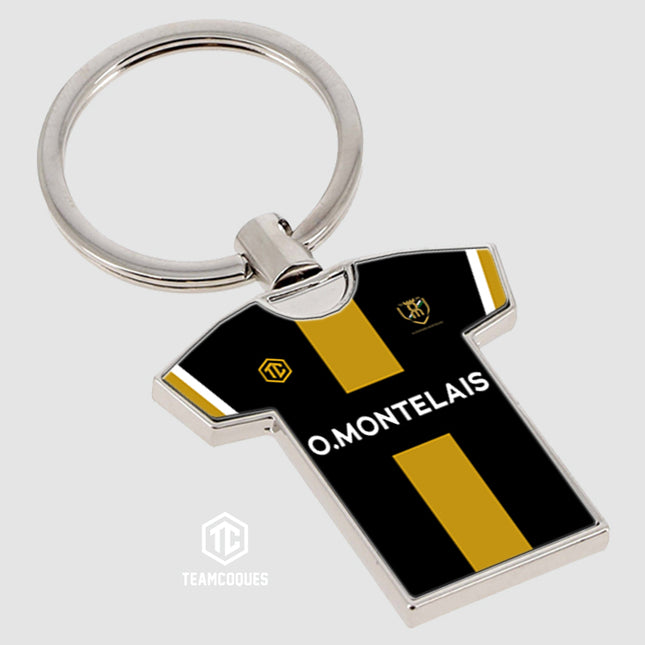 Porte-clés métal maillot foot amateur OLYMPIQUE MONTELAIS personnalisable - TEAMCOQUES
