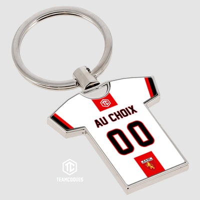 Porte-clés métal maillot rugby amateur SA MAULÉON personnalisable - TEAMCOQUES
