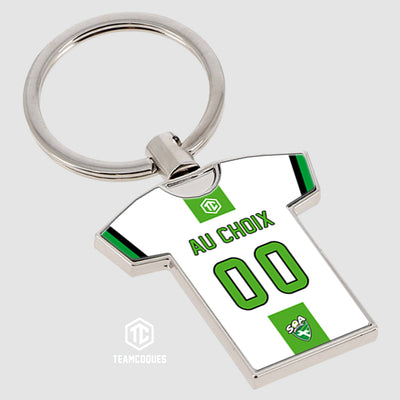 Porte-clés métal maillot foot amateur AIMARGUES personnalisable - TEAMCOQUES