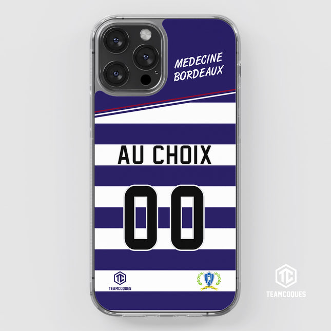 Coque amateur rugby RUGBY MEDECINE CLUB BORDEAUX personnalisable - TEAMCOQUES