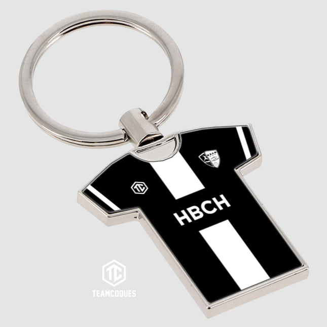 Porte-clés métal maillot hand amateur HBCH Herblinois personnalisable - TEAMCOQUES