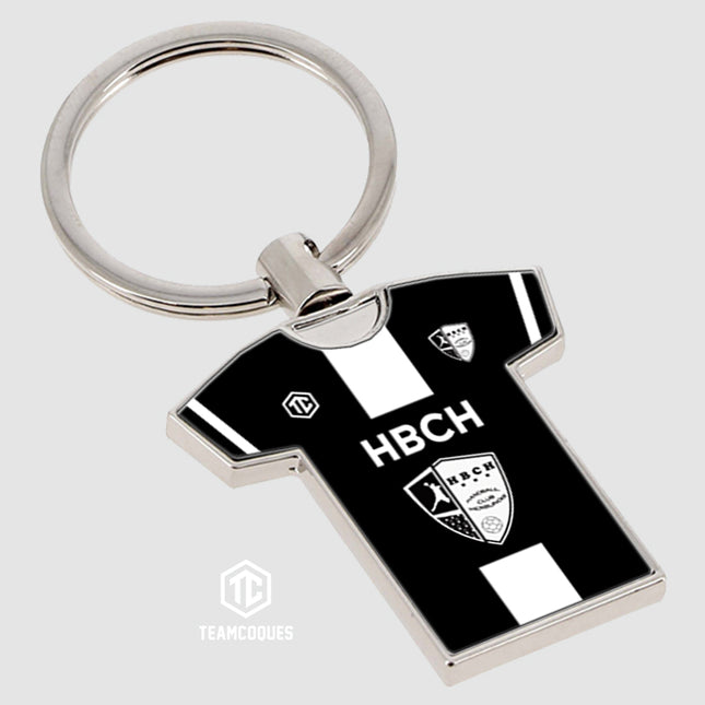 Porte-clés métal maillot hand amateur HBCH Herblinois personnalisable - TEAMCOQUES