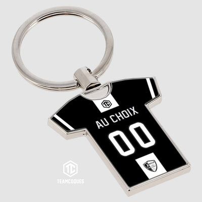 Porte-clés métal maillot hand amateur HBCH Herblinois personnalisable - TEAMCOQUES