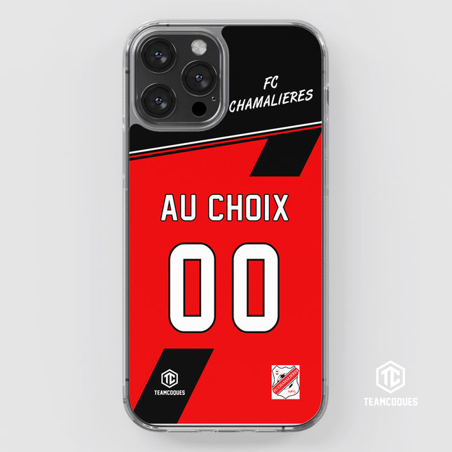 Coque amateur foot FC CHAMALIERES personnalisable - TEAMCOQUES