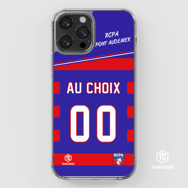Coque amateur rugby RCPA PONT-AUDEMER personnalisable - TEAMCOQUES