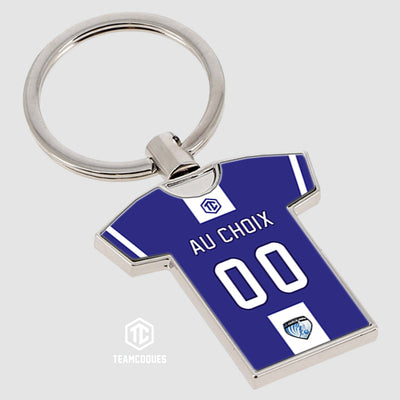 Porte-clés métal maillot foot amateur US GUECELARD personnalisable - TEAMCOQUES