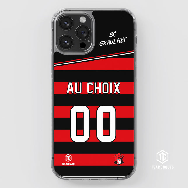 Coque amateur rugby RUGBY SC GRAULHET personnalisable - TEAMCOQUES
