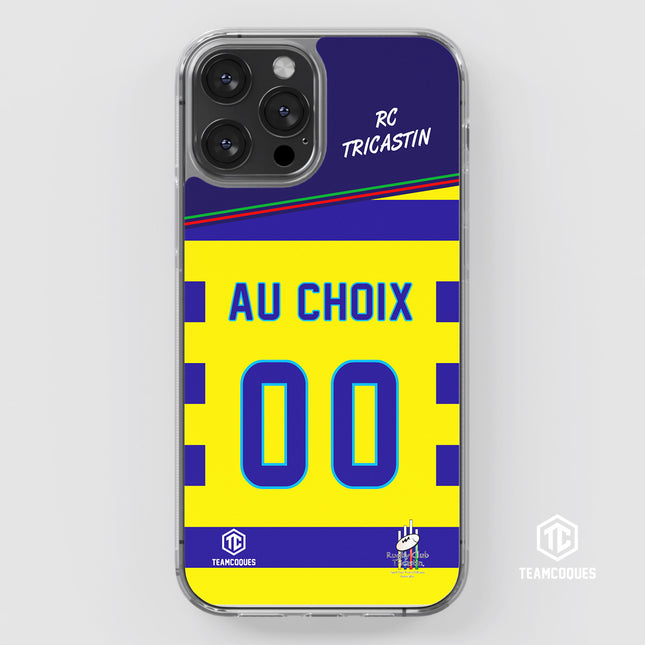 Coque amateur rugby RC TRICASTIN personnalisable - TEAMCOQUES