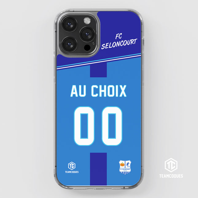 Coque amateur foot FC SELONCOURT personnalisable - TEAMCOQUES