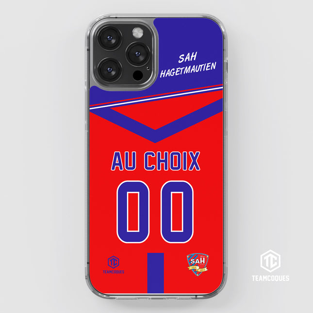 Coque amateur rugby SAH SPORT ATHLETIQUE HAGETMAUTIEN personnalisable - TEAMCOQUES