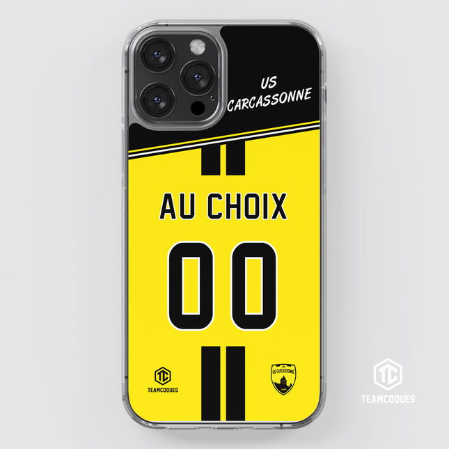 Coque amateur rugby US CARCASSONNE personnalisable - TEAMCOQUES