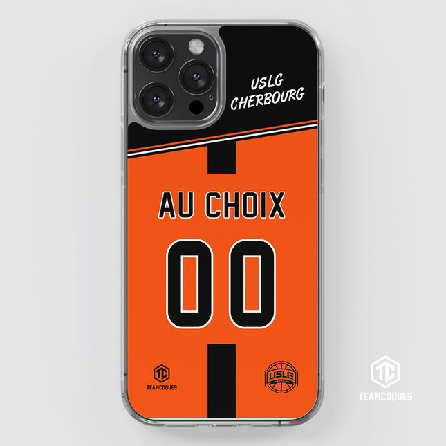 Coque amateur basket USLG CHERBOURG BASKET personnalisable - TEAMCOQUES