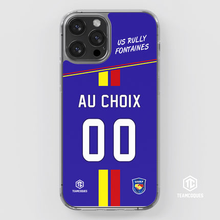 Coque amateur foot UNION SPORTIVE RULLY FONTAINES USRF personnalisable - TEAMCOQUES