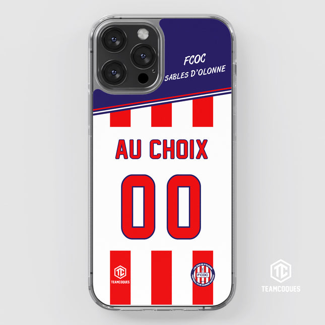 Coque amateur foot FCOC LES SABLES D'OLONNES CHATEAU personnalisable - TEAMCOQUES