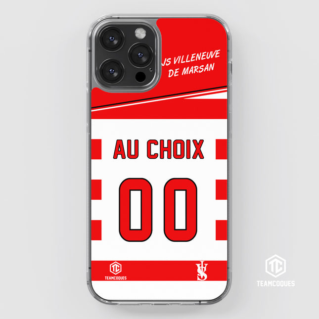 Coque amateur rugby JS VILLENEUVE DE MARSAN personnalisable - TEAMCOQUES