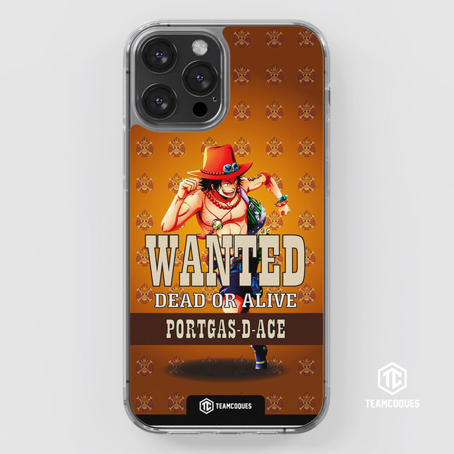 Coque design ONE PIECE - ACE AUX POINGS ARDENTS PORTGAS - TEAMCOQUES