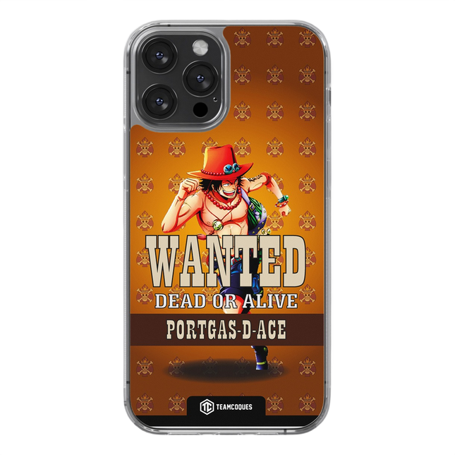 Coque design ONE PIECE - ACE AUX POINGS ARDENTS PORTGAS - TEAMCOQUES