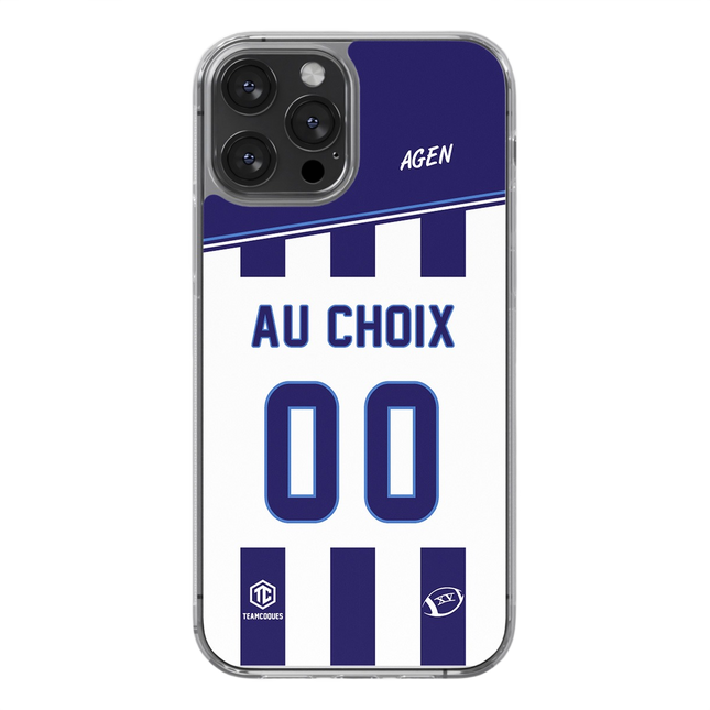Coque rugby AGEN personnalisable - TEAMCOQUES